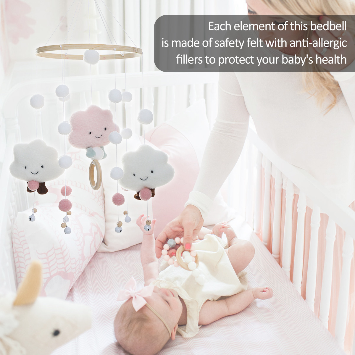 Mobiele windgong met Cloud Dol - Crib Mobile Musical recensie en prijs