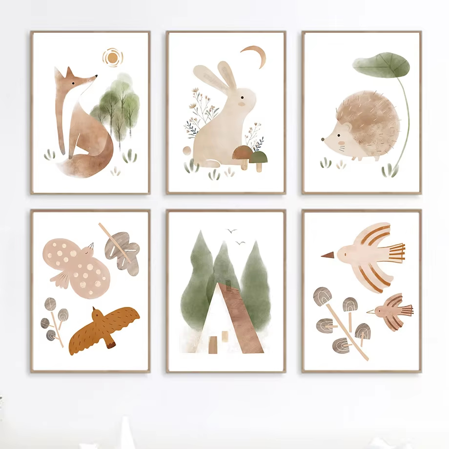 Boho Konijn Vos Egel Vogel Bla - Baby Nursery Mirror recensie en prijs