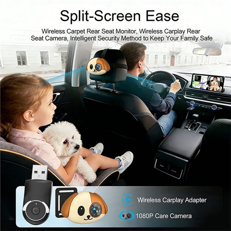 ABQB-Babyautocamera 150 °   Gr - Baby Monitor Split Screen recensie en prijs