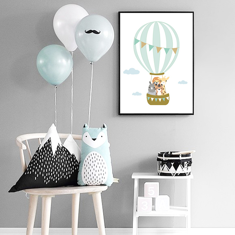 Ballon Maan Kinderkamer Poster - Baby Nursery Mirror recensie en prijs