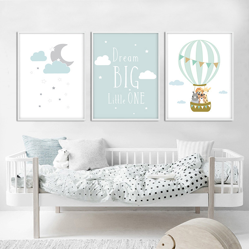 Ballon Maan Kinderkamer Poster - Baby Nursery Mirror recensie en prijs