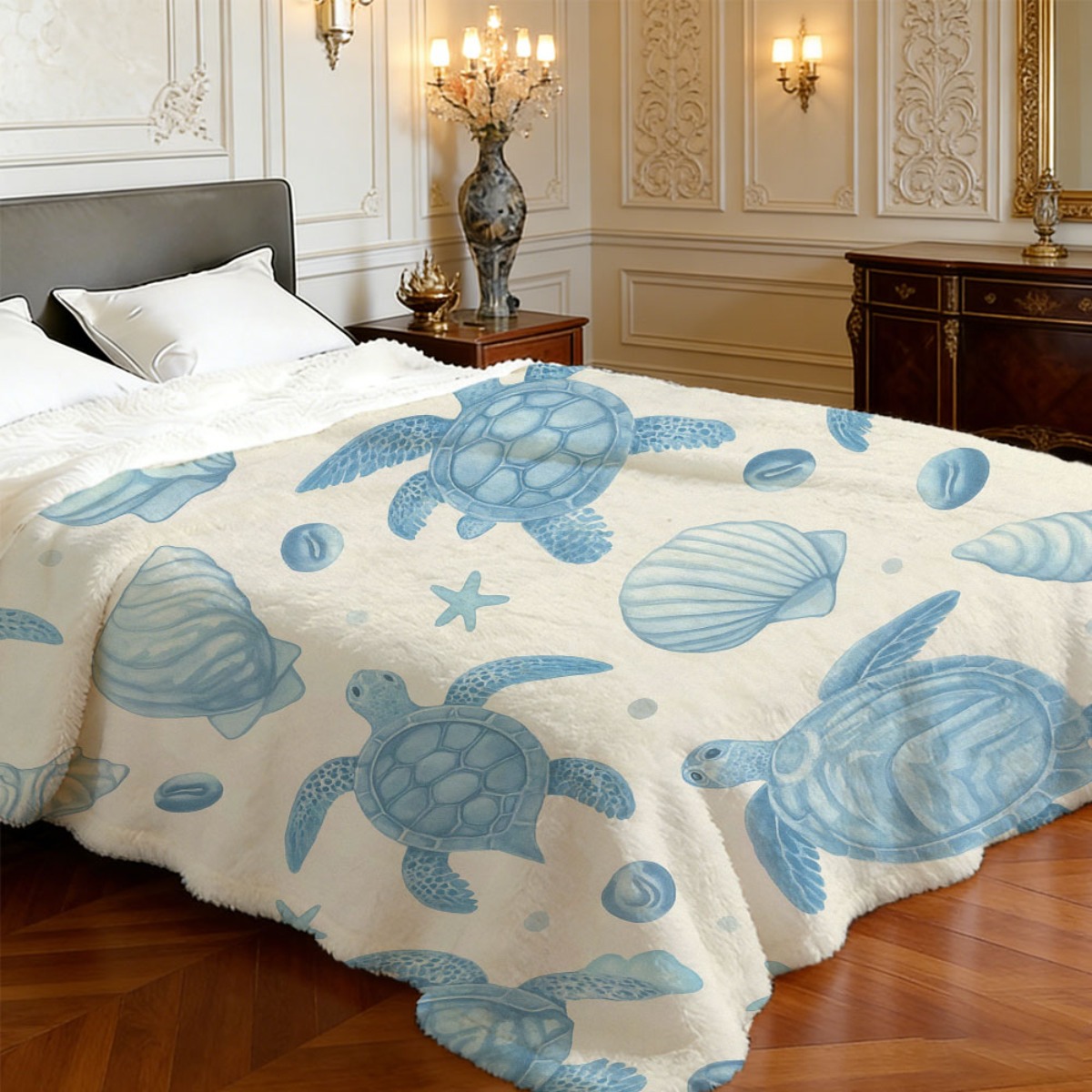 Schattig stranddekentje met oc - Baby Nursery Ocean recensie en prijs