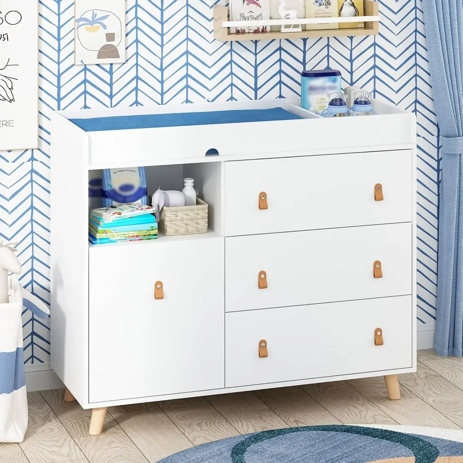 Baby commode met verschoningsb - Baby Nursery Dresser recensie en prijs