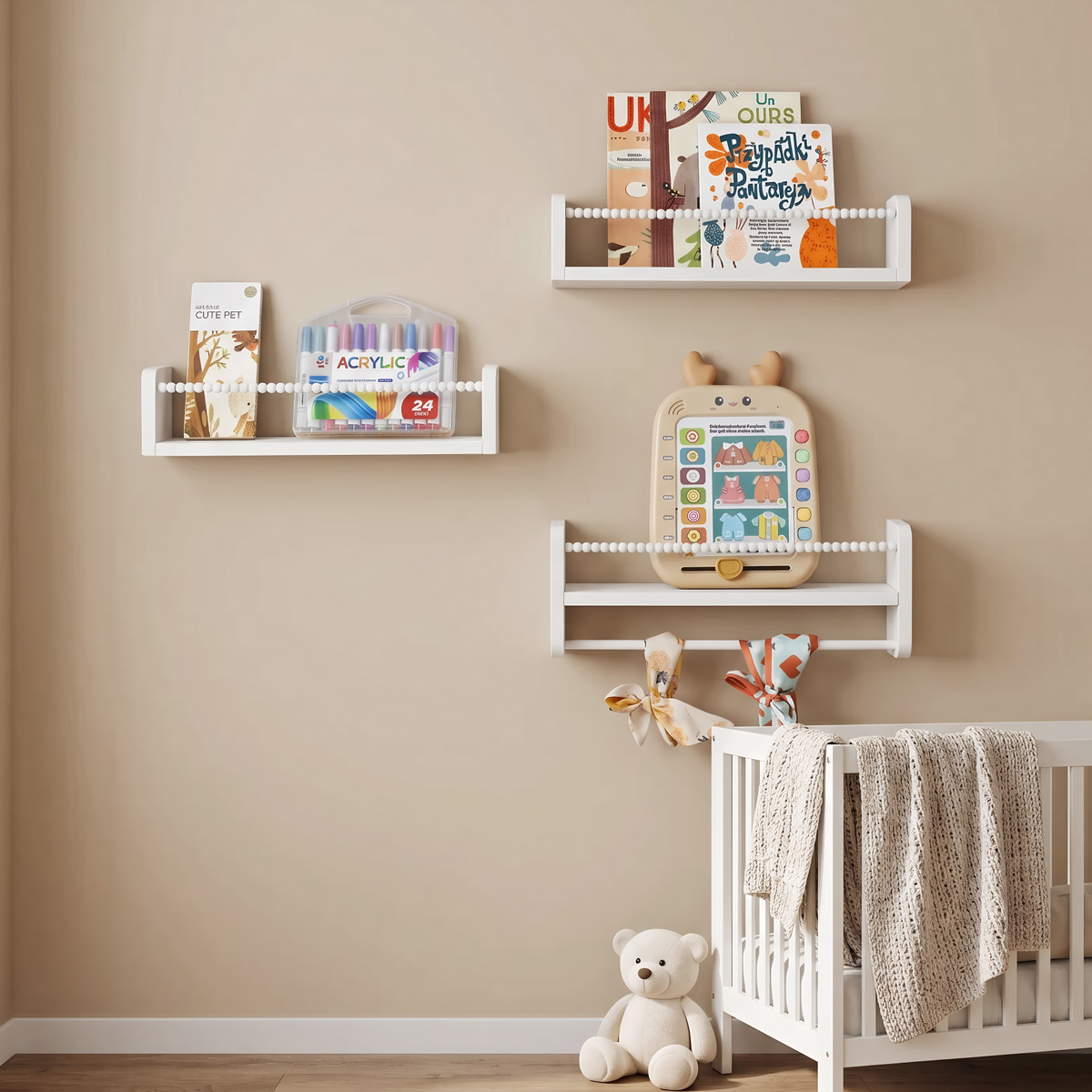 Hangende kinderboekenplanken v - Baby Bookshelf Small recensie en prijs