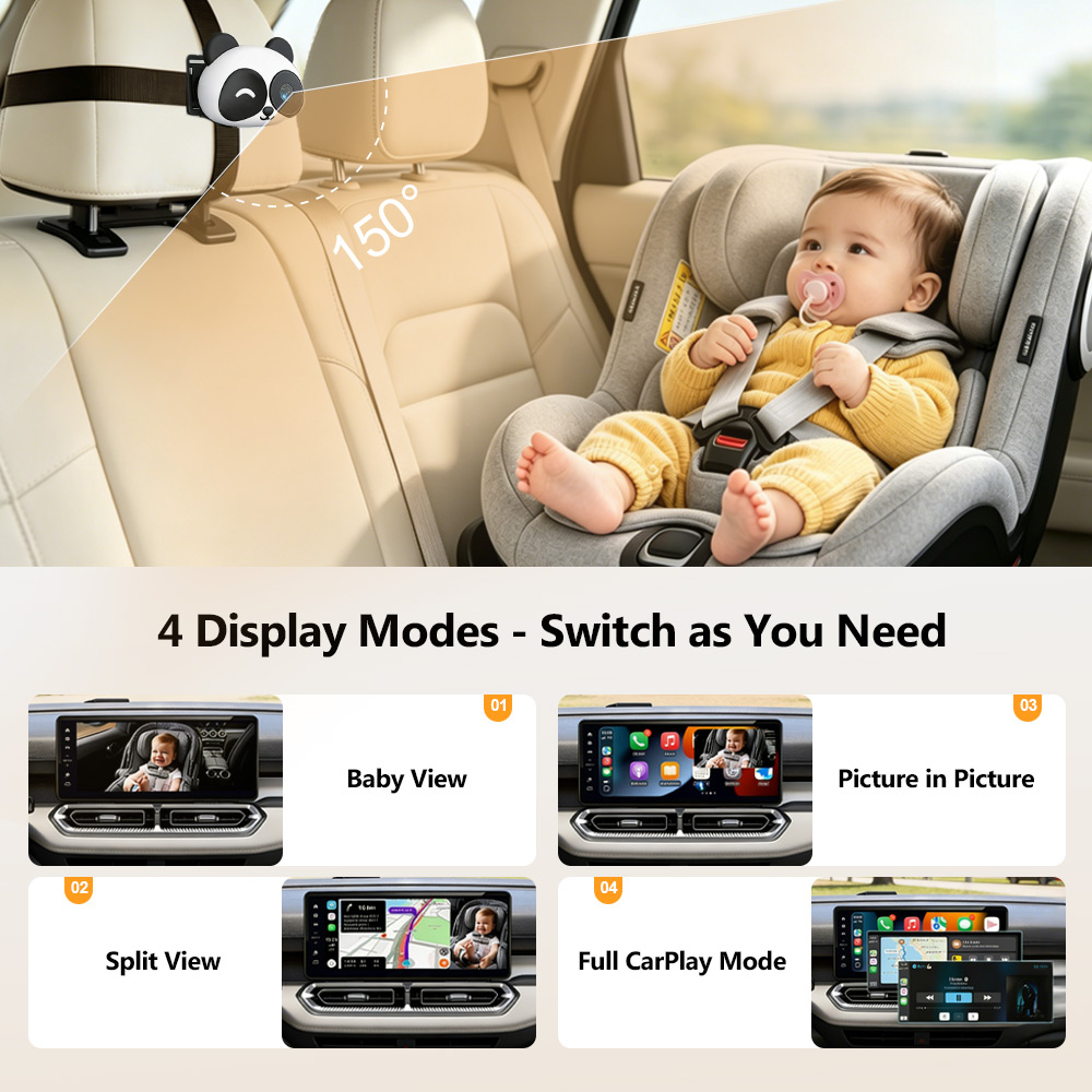 Cabin Care Draadloze CarPlay A - Baby Monitor Split Screen recensie en prijs